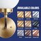 Rub n Buff Metallic Wax with Cotton Glove and 8" x 8" Cloth - Gilding Wax for a Smooth Adjustable Gloss Finish - Single 0.5oz/15ml Tube (Antique Gold)